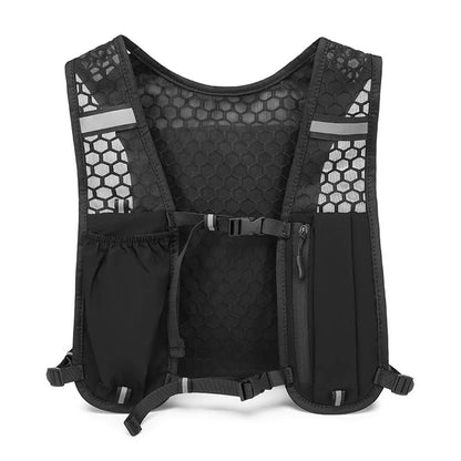 Running Vest for Women Men, Adjustable Chest Strap Running Hydration Vest Lightweight Reflective Hydration Backpack for Marathon