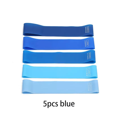 5Pcs Tpe Resistance Bands Fitness Set Rubber Loop Strength Training Workout Expander Yoga Gym Equipment Elastic Portable Pilates