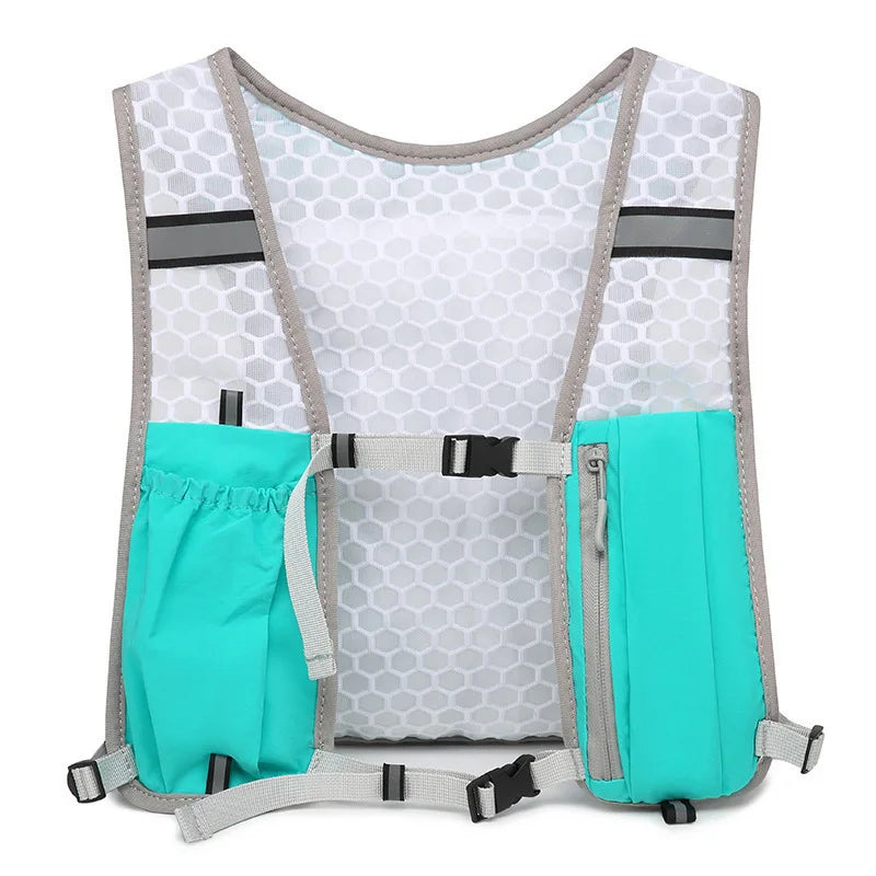 Running Vest for Women Men, Adjustable Chest Strap Running Hydration Vest Lightweight Reflective Hydration Backpack for Marathon