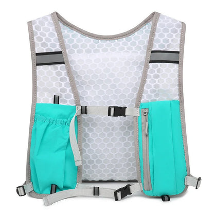 Running Vest for Women Men, Adjustable Chest Strap Running Hydration Vest Lightweight Reflective Hydration Backpack for Marathon