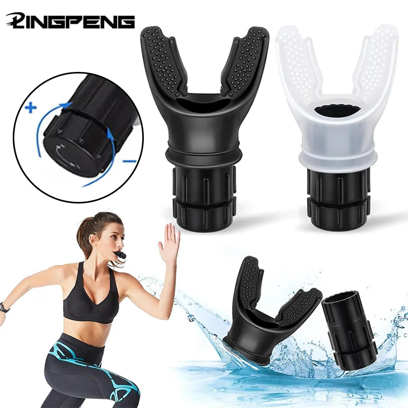 1Pcs Breathing Exercise for Lungs Portable Breath Fitness Exerciser Device Endurance Workout with Adjustable Resistances Sports