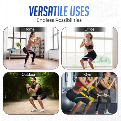5Pcs Tpe Resistance Bands Fitness Set Rubber Loop Strength Training Workout Expander Yoga Gym Equipment Elastic Portable Pilates