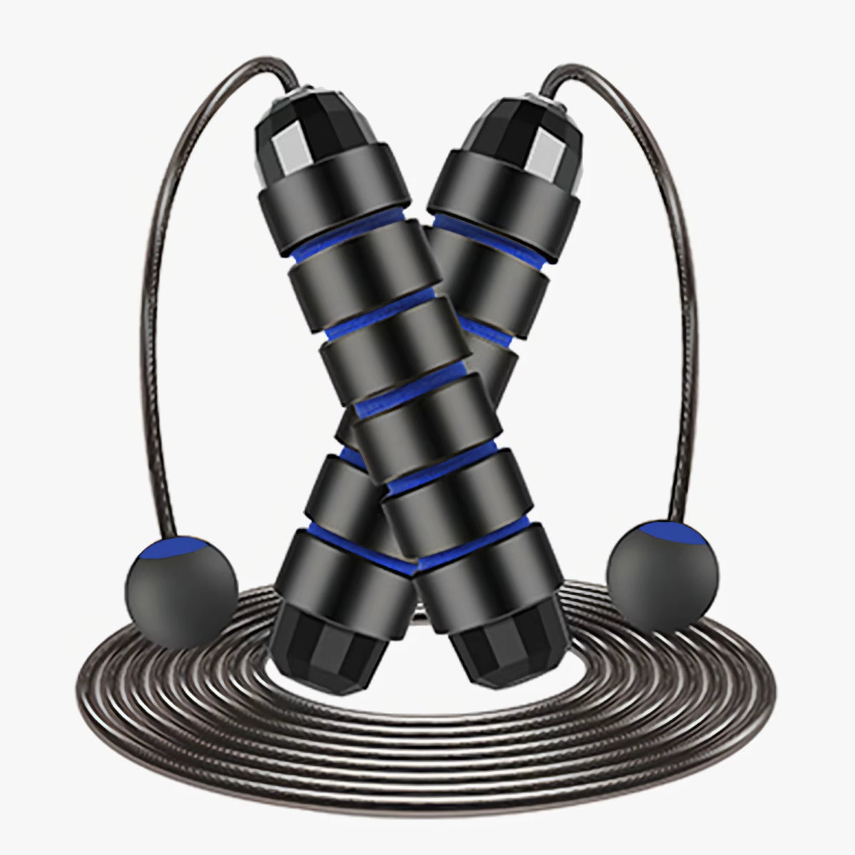 With Ball Bearings Adjustable Tangle-Free Speed Wire Jump Rope Workout with Foam Handles for Fitness Home Workouts and Slim Body